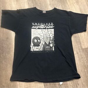 Black vintage rick and morty - Unsolved Mysteries Design